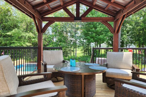 Kemptville Home Renovation Project - New Deck and Gazebo Installation by Stevenson Renovations