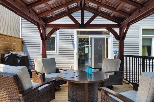 Kemptville Home Renovation Project - New Deck and Gazebo Installation by Stevenson Renovations