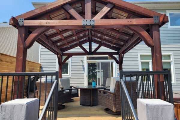 Kemptville Home Renovation Project - New Deck and Gazebo Installation by Stevenson Renovations