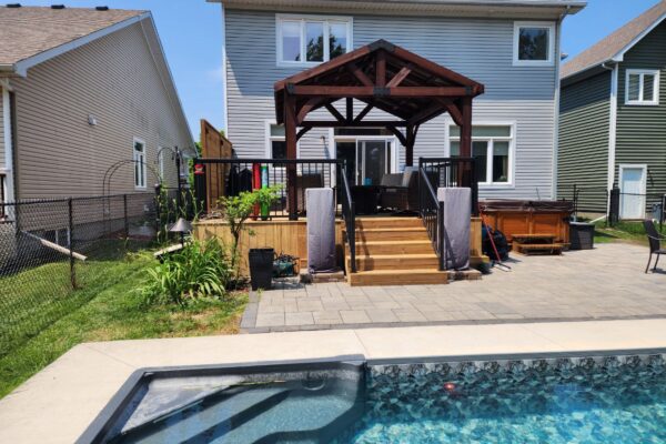 Kemptville Home Renovation Project - New Deck and Gazebo Installation by Stevenson Renovations