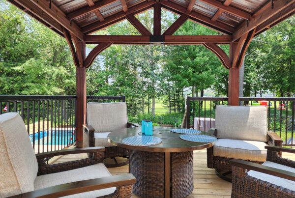 Kemptville Home Renovation Project - New Deck and Gazebo Installation by Stevenson Renovations